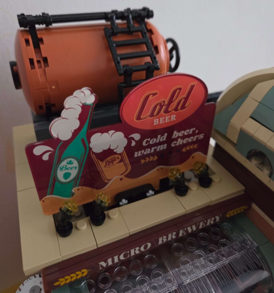 Printed signage and detailing on the Pantasy Craft Brewery