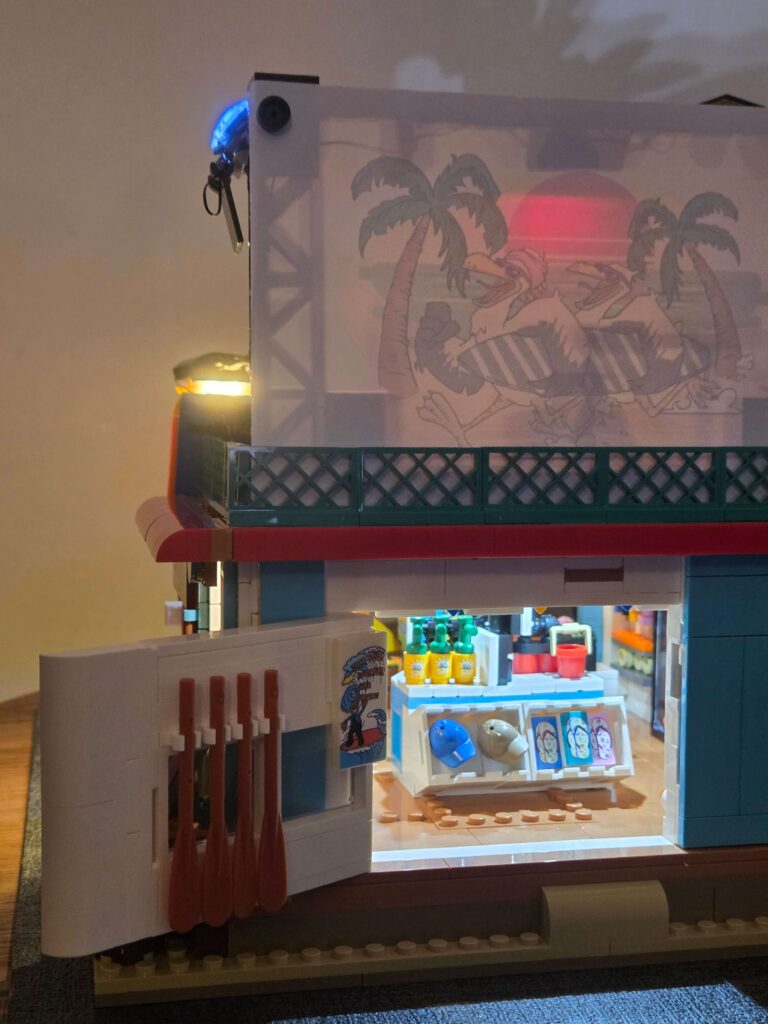 Lumibricks Surf Shop Opening Wall