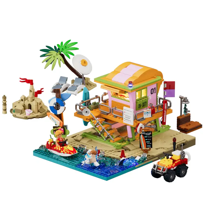 Lumibricks Beach Lifeguard Tower