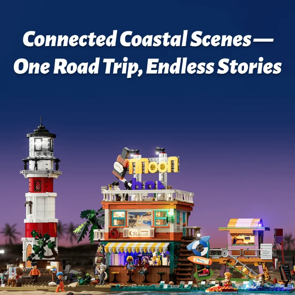 Lumibricks Beach Lifeguard Tower coastline