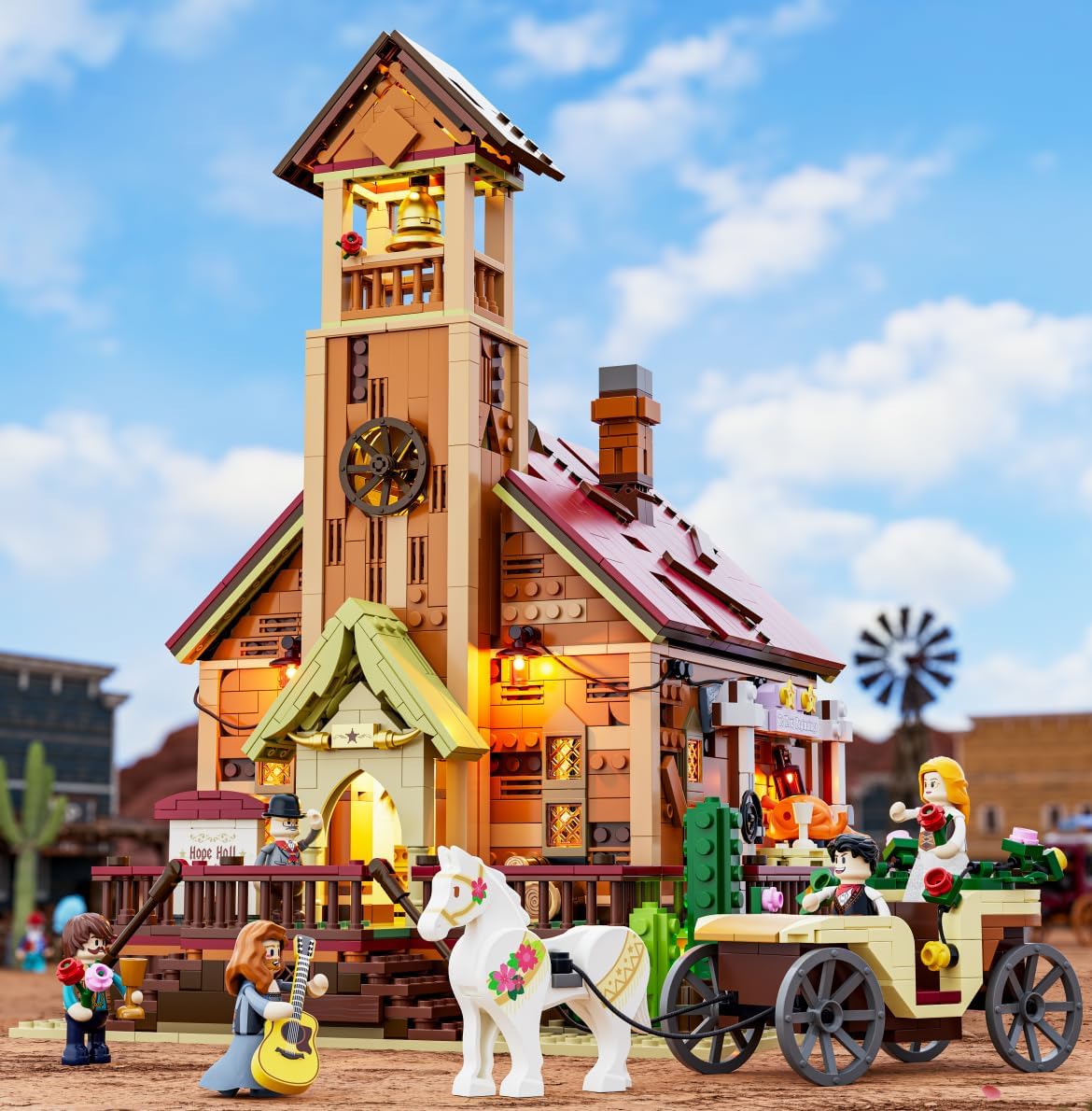 Lumibricks Old West Meeting Hall