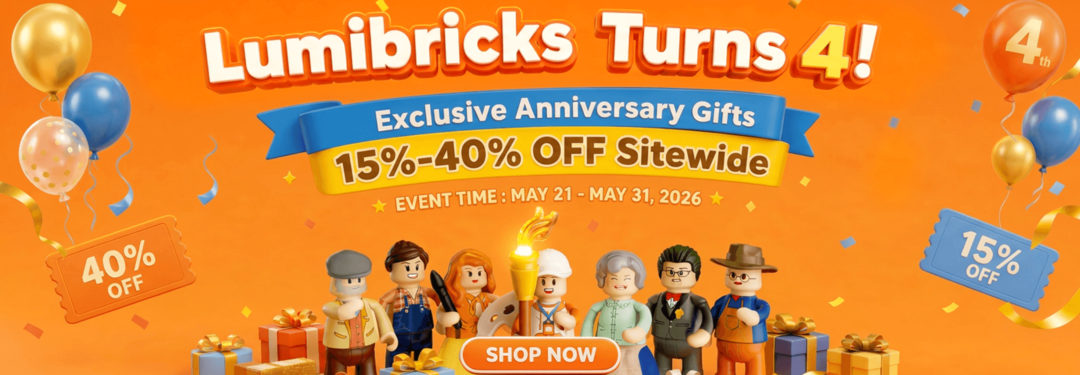 Lumibricks 4th Anniversary sale