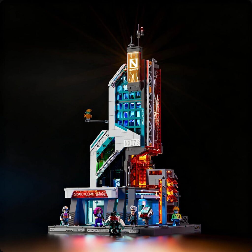 Lumibricks Neon Tech Tower