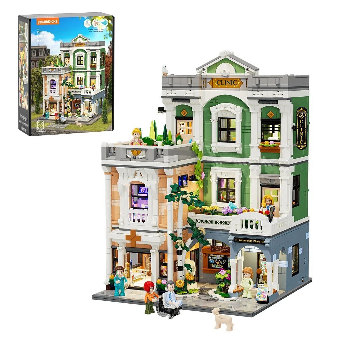 Lumibricks Greenway Clinic 15011 modular clinic interior details