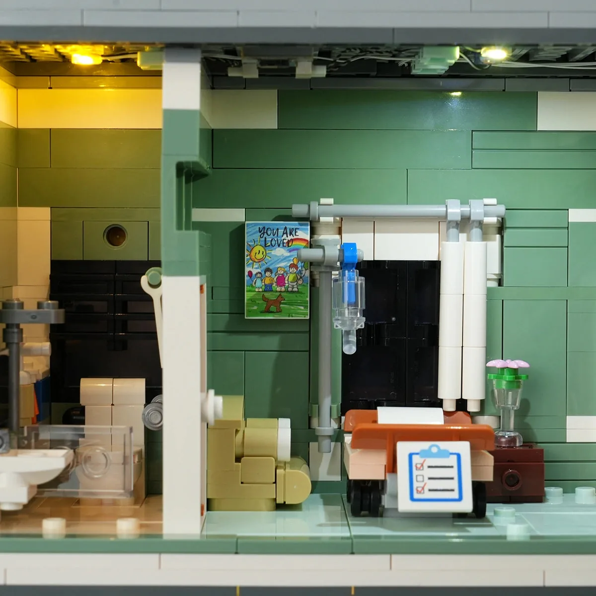 Lumibricks Greenway Clinic 15011 patient room interior detail