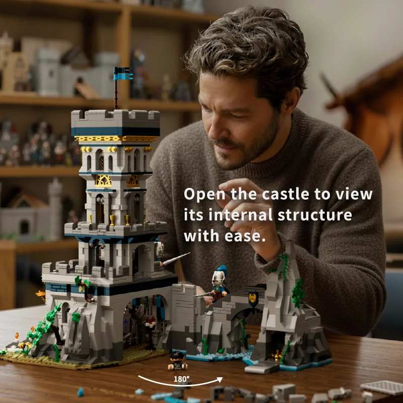 I AM BRICK Nest City Azure Throne 2363 PCS opened castle structure