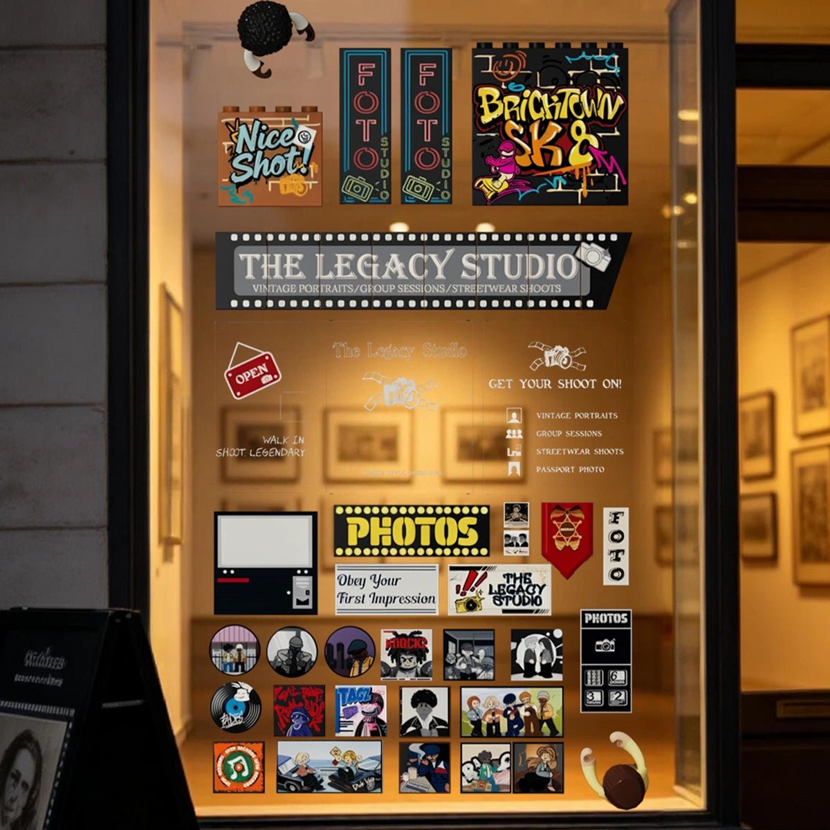 Lumibricks Corner Photo Studio 19016 printed bricks and photo graphics from the official listing