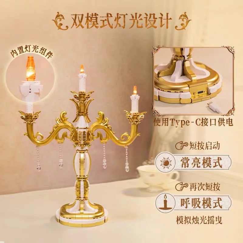 Pantasy Candle Holder 85057 Type-C lighting and candle modes