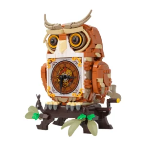Pantasy Owl Clock 85051 brick-built owl clock display model
