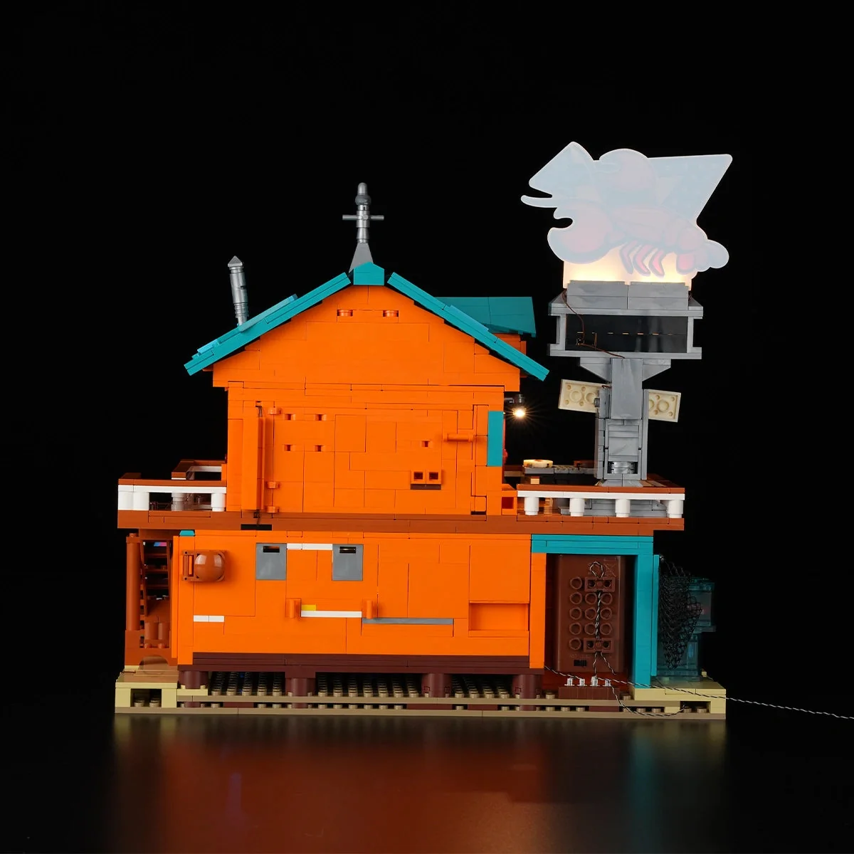 Lumibricks Seafood Restaurant 18010 rear access and light wiring