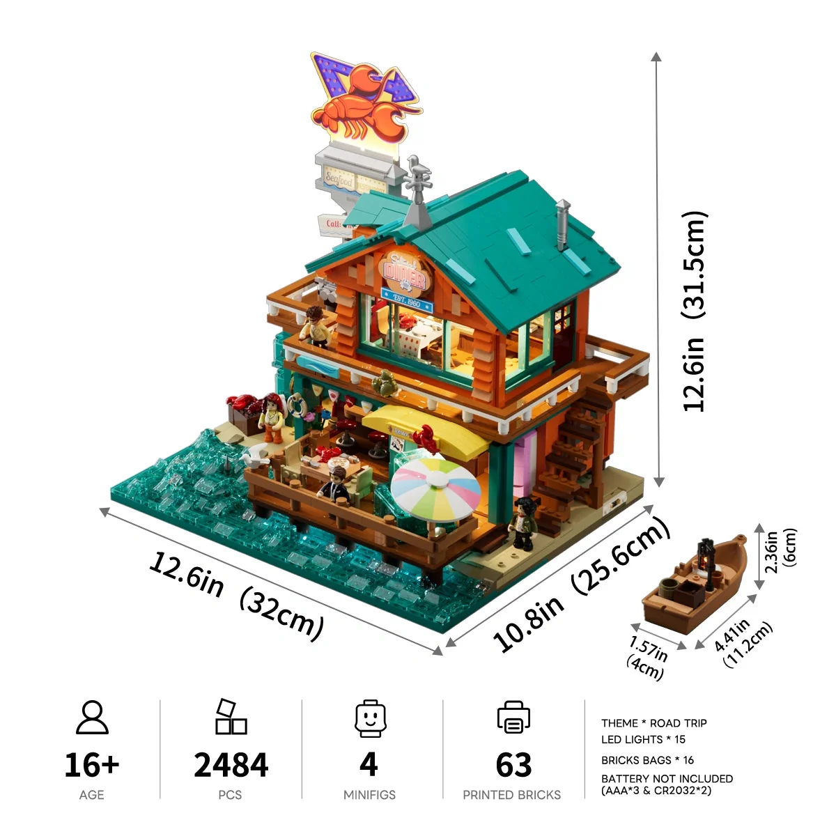 Lumibricks Seafood Restaurant 18010 specifications panel