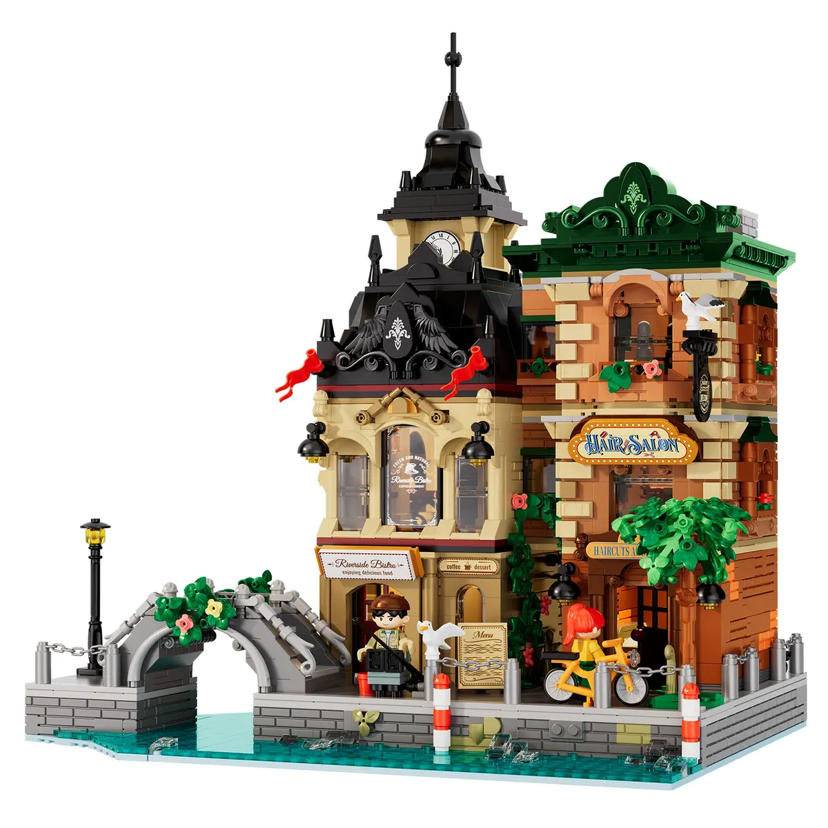 IAMBRICK Riverside Bistro and Hair Salon 40103 with stone bridge