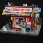 Lumibricks The Bodega 26 19017 completed model viewed from the front