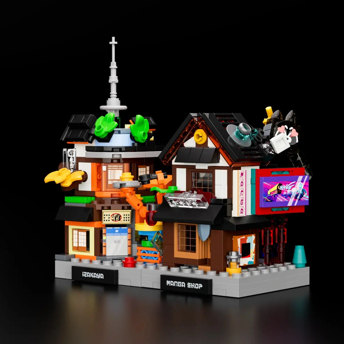 Lumibricks Micro Izakaya and Manga Shop 17016 complimentary gift model
