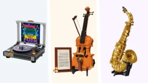 New Pantasy music sets Vinyl Turntable 85072 Violin 85065 and Saxophone 85078
