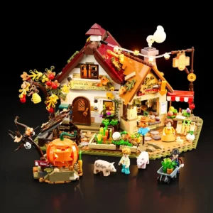 Lumibricks Autumn Farmhouse 16013 illuminated complete model