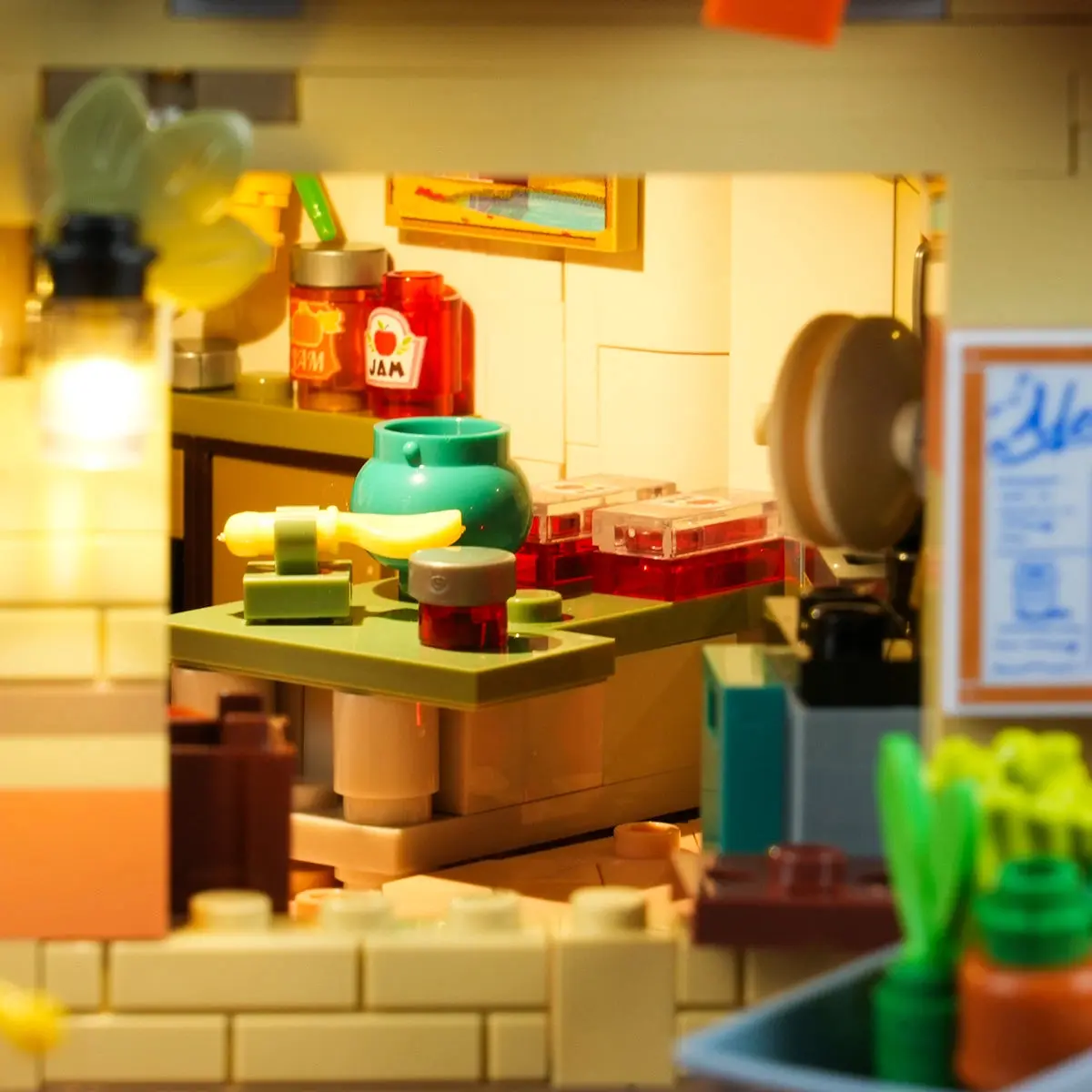 Jam workshop inside Lumibricks Autumn Farmhouse 16013