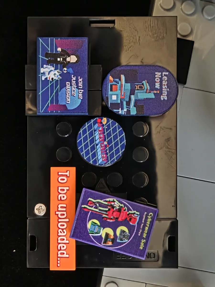 Decorated Manga Shop battery box with five printed details