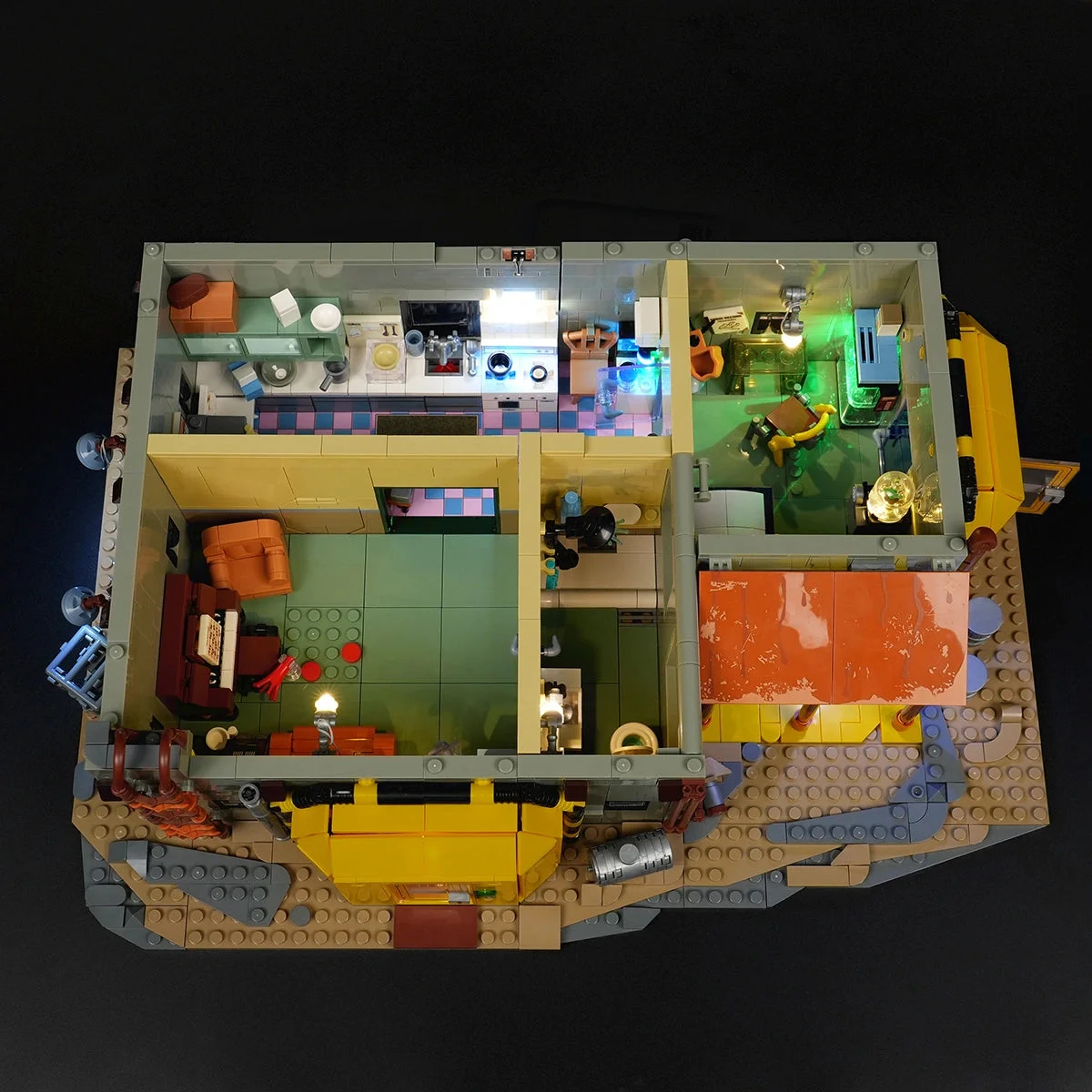 Lumibricks Protein Farm Living Quarters 23002 rooms with roof removed