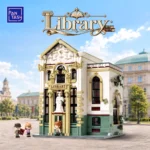 Pantasy Library 85077 exterior with three figures