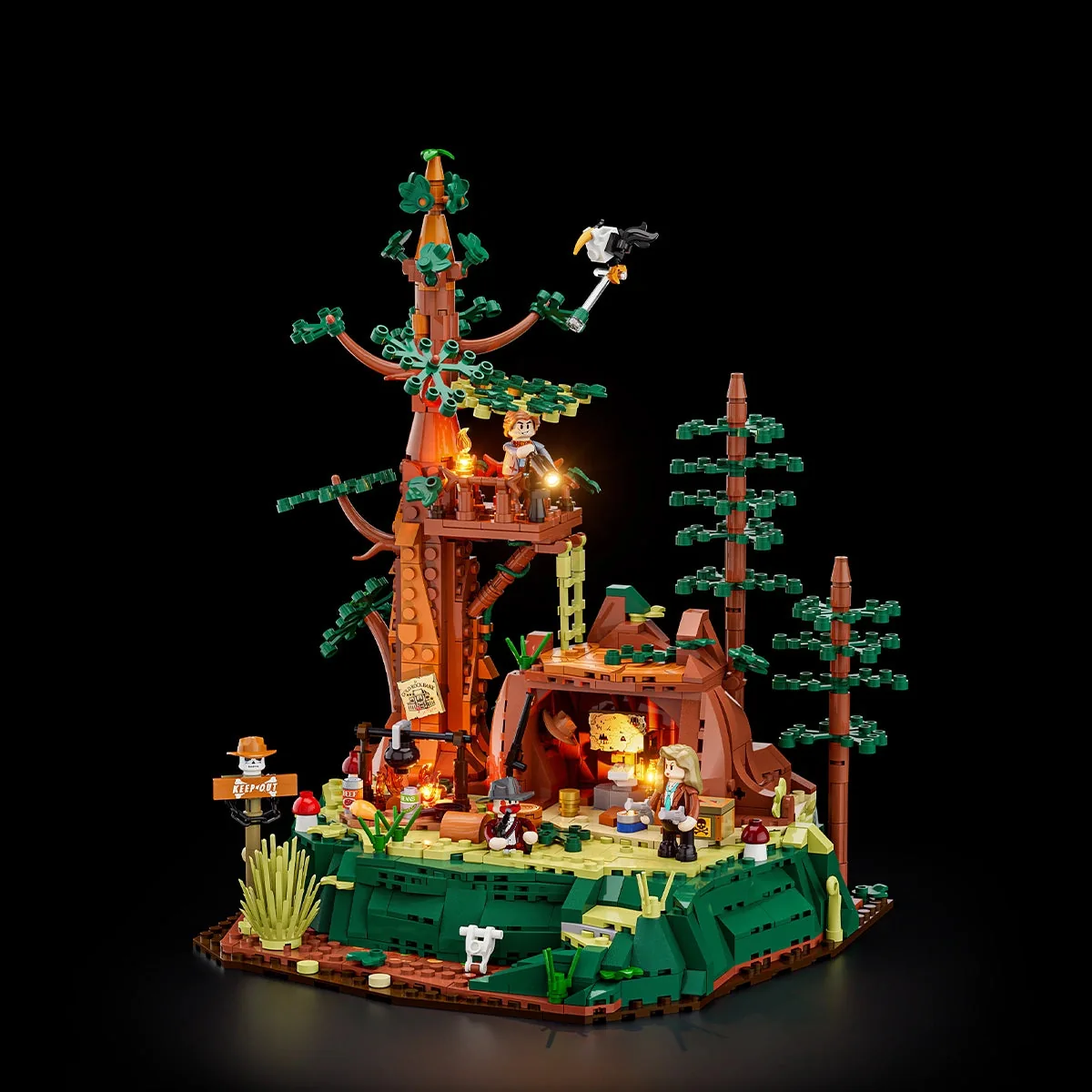 Lumibricks Sequoia Bandit Camp official illuminated product view