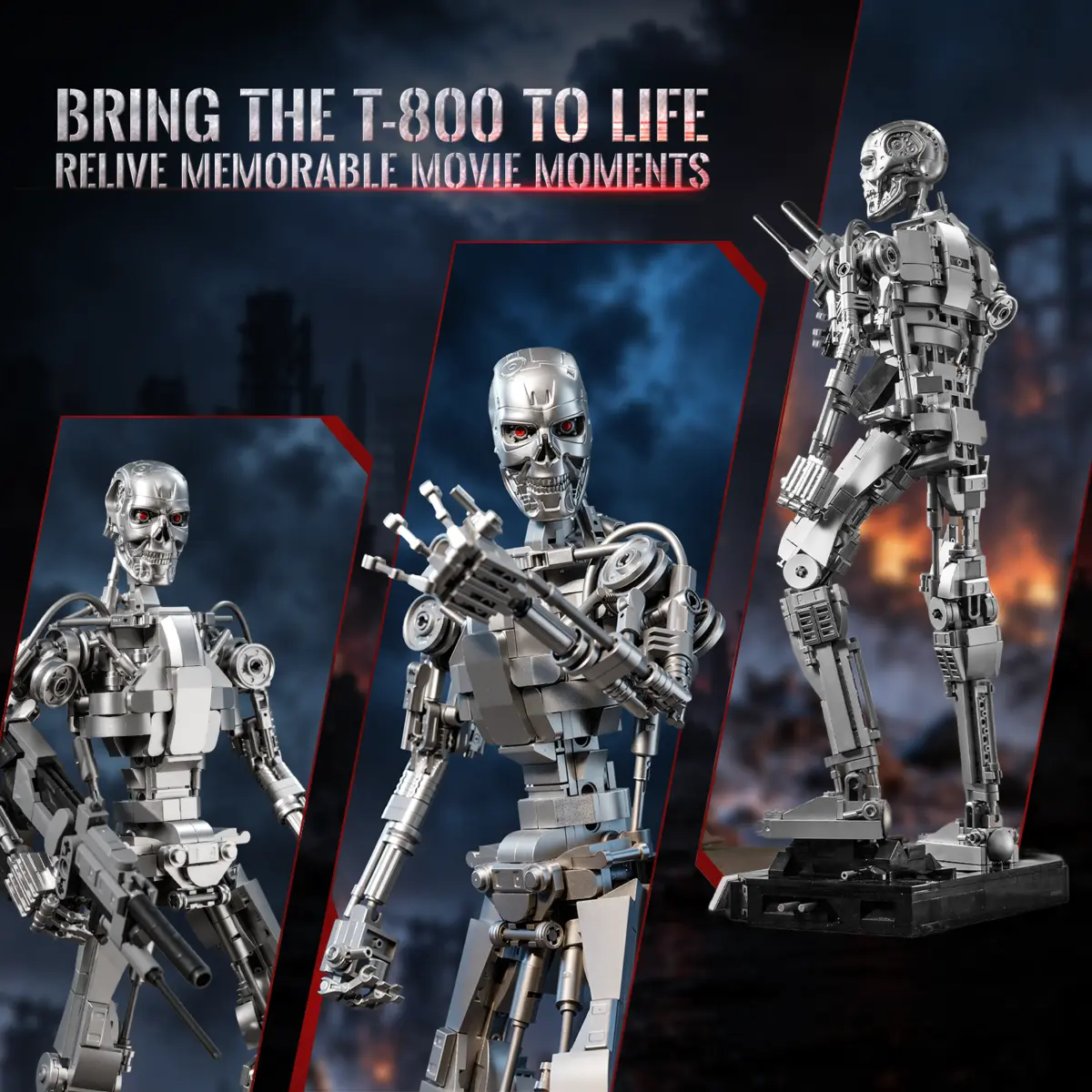 Pantasy T-800 87503 viewed from the front and rear in different poses