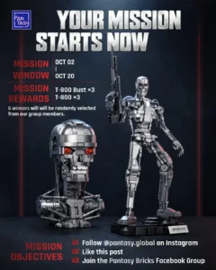 Pantasy Terminator T-800 Bust 87502 and full endoskeleton 87503 revealed in giveaway artwork